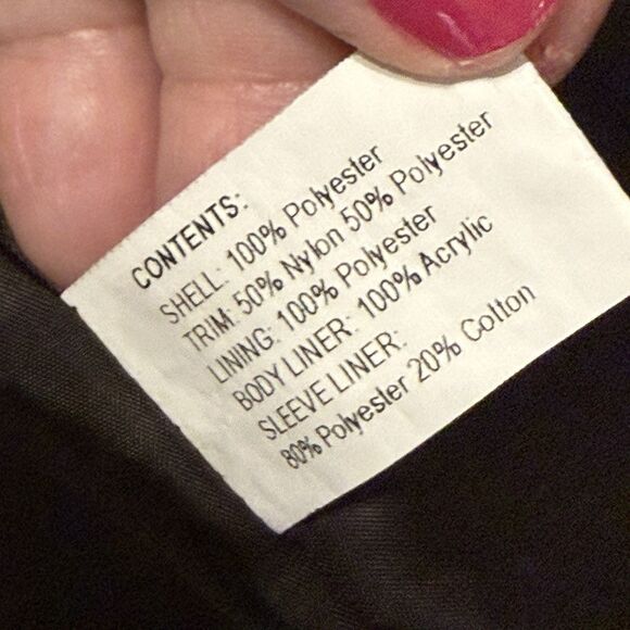 Gallery XL Overcoat 100% Polyester Detach Hooded Brown Midi Long Sleeves - Picture 9 of 16